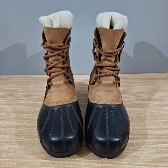Sorel Boot Caribou II Winter Waterproof Womens Buff Tan Leather Size 9 Shoe - Picture 5 of 12